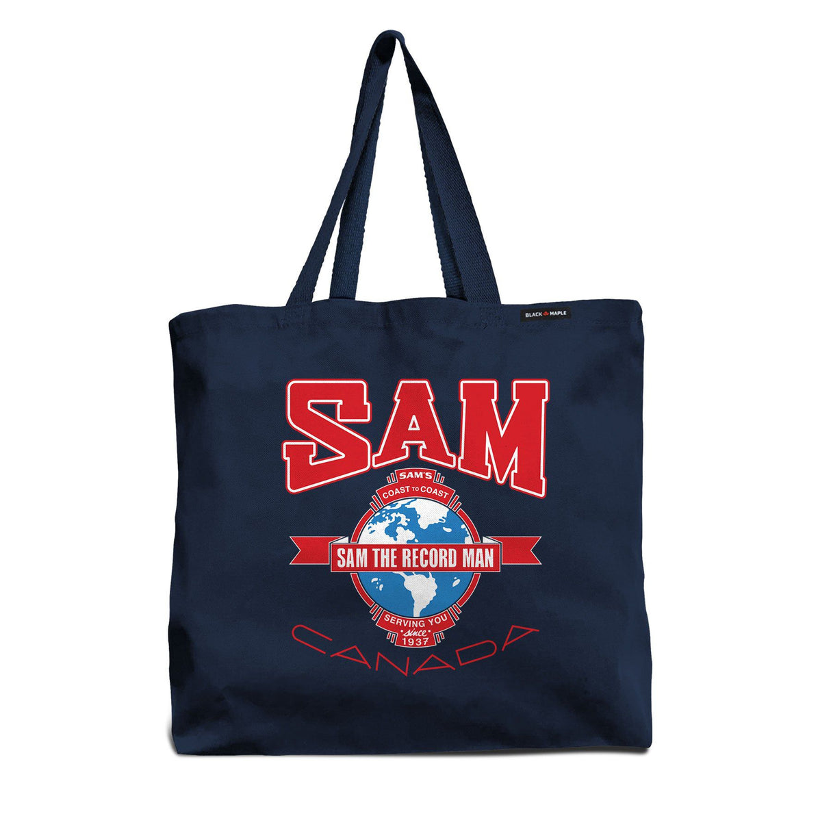 Coast to Coast Sam the Record Man Tote Bag