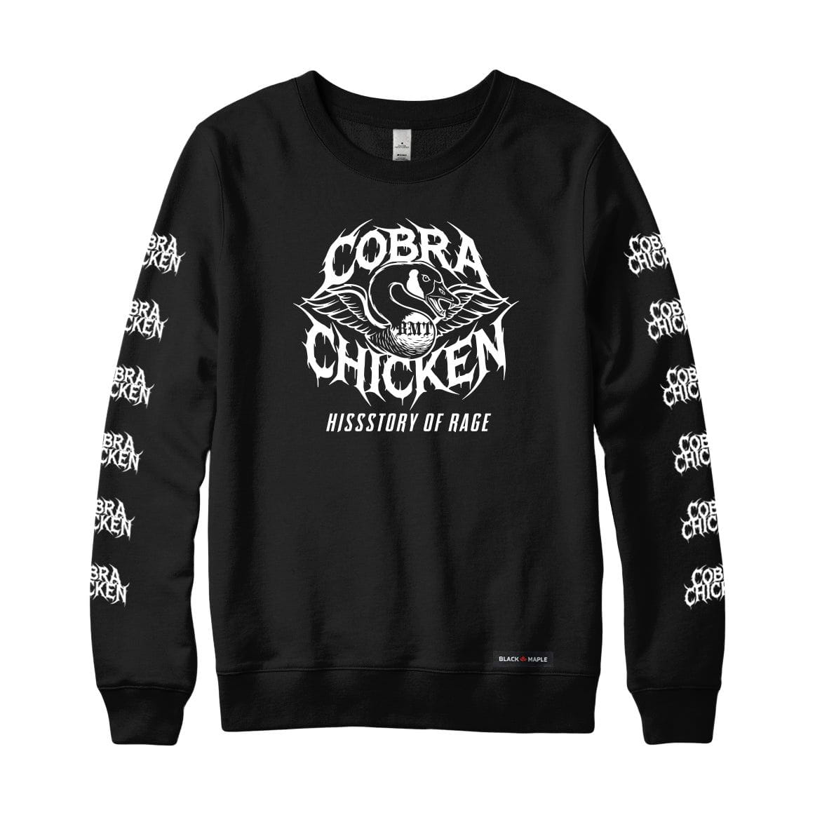Cobra Chicken Hissstory of Rage Sweatshirt or Hoodie – Black Maple