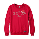 Coho Ho Christmas Salmon Crewneck Sweatshirt