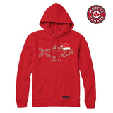 Coho Ho Christmas Salmon Hoodie