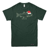 Coho Ho Christmas Salmon Mens T-shirt