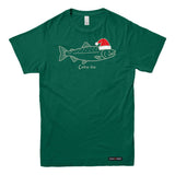 Coho Ho Christmas Salmon Mens T-shirt