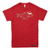 Coho Ho Christmas Salmon Mens T-shirt