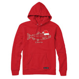 Coho Ho Christmas Salmon Hoodie