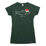 Coho Ho Christmas Salmon Womens T-shirt