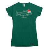 Coho Ho Christmas Salmon Womens T-shirt