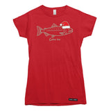 Coho Ho Christmas Salmon Womens T-shirt