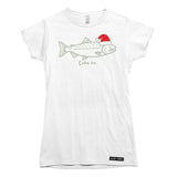 Coho Ho Christmas Salmon Womens T-shirt