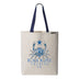 Crab Patchwork Tote Bag