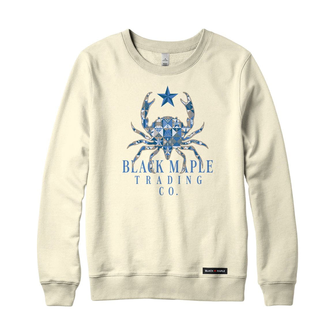 Crab Patchwork Crewneck Sweatshirt