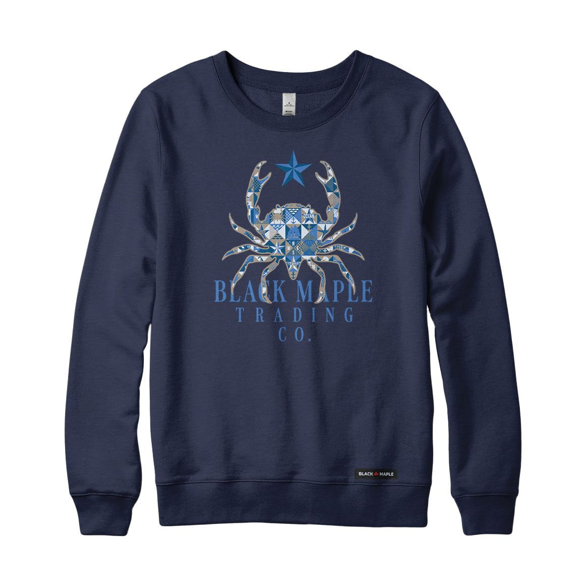 Crab Patchwork Crewneck Sweatshirt