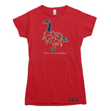 Down for the Holidays Canada Goose Womens T-shirt