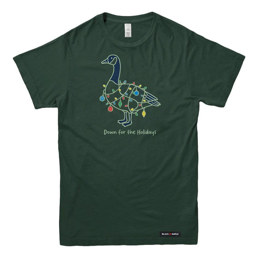 Down for the Holidays Canada Goose Mens T-shirt