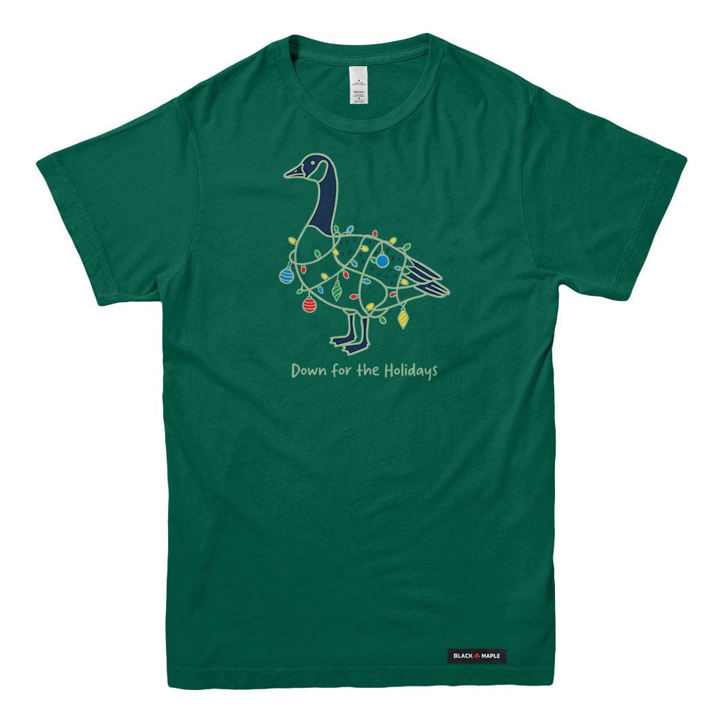 Down for the Holidays Canada Goose Mens T-shirt
