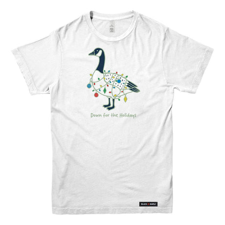 Down for the Holidays Canada Goose Mens T-shirt