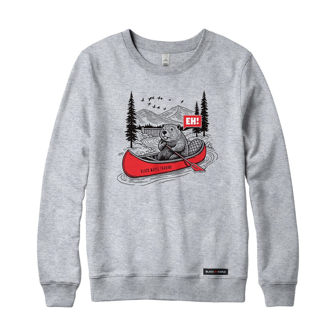 Eh! Beaver Canoe Sweatshirt or Hoodie