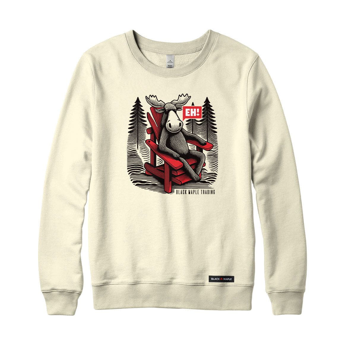 Eh! Moose and Muskoka Chair Logo Sweatshirt or Hoodie