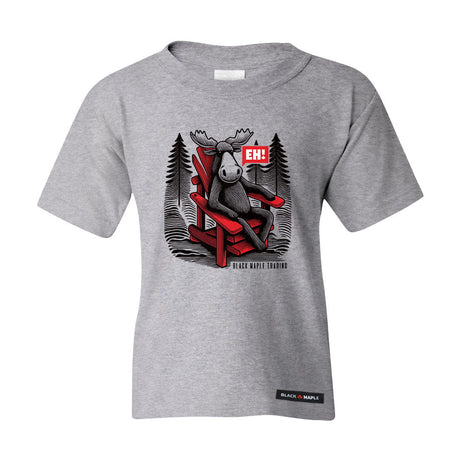 Eh! Moose and Muskoka Chair Logo Kids T-shirt
