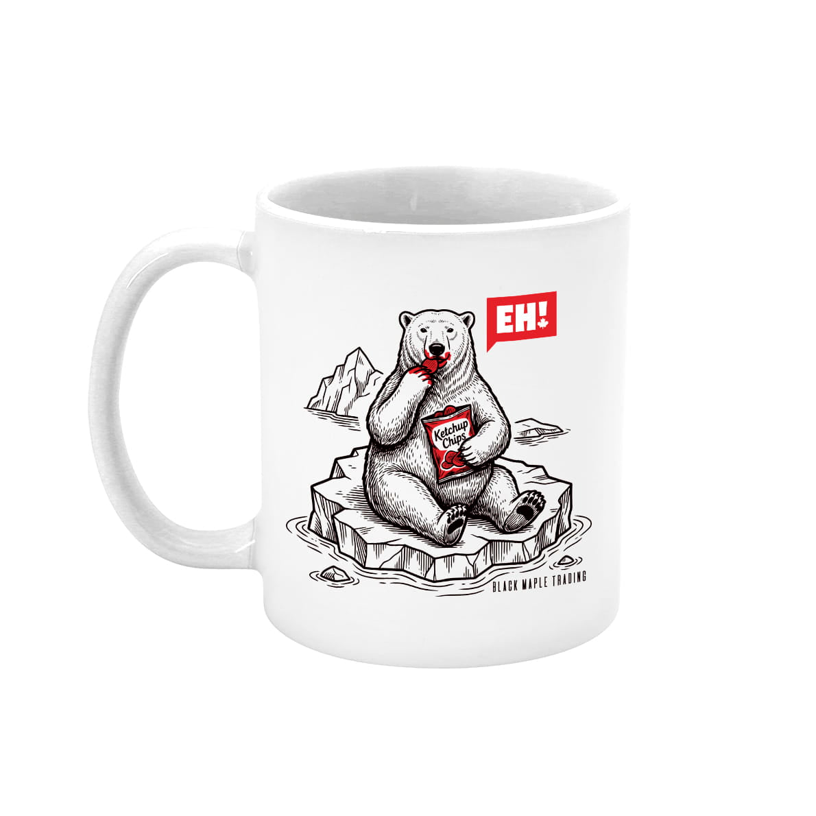 Eh! Polar Bear Ketchup Chips 11 oz mug