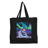 Eh! Snowmobile Northern Lights Tote Bag