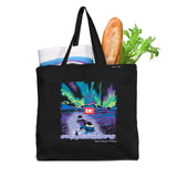 Eh! Snowmobile Northern Lights Tote Bag