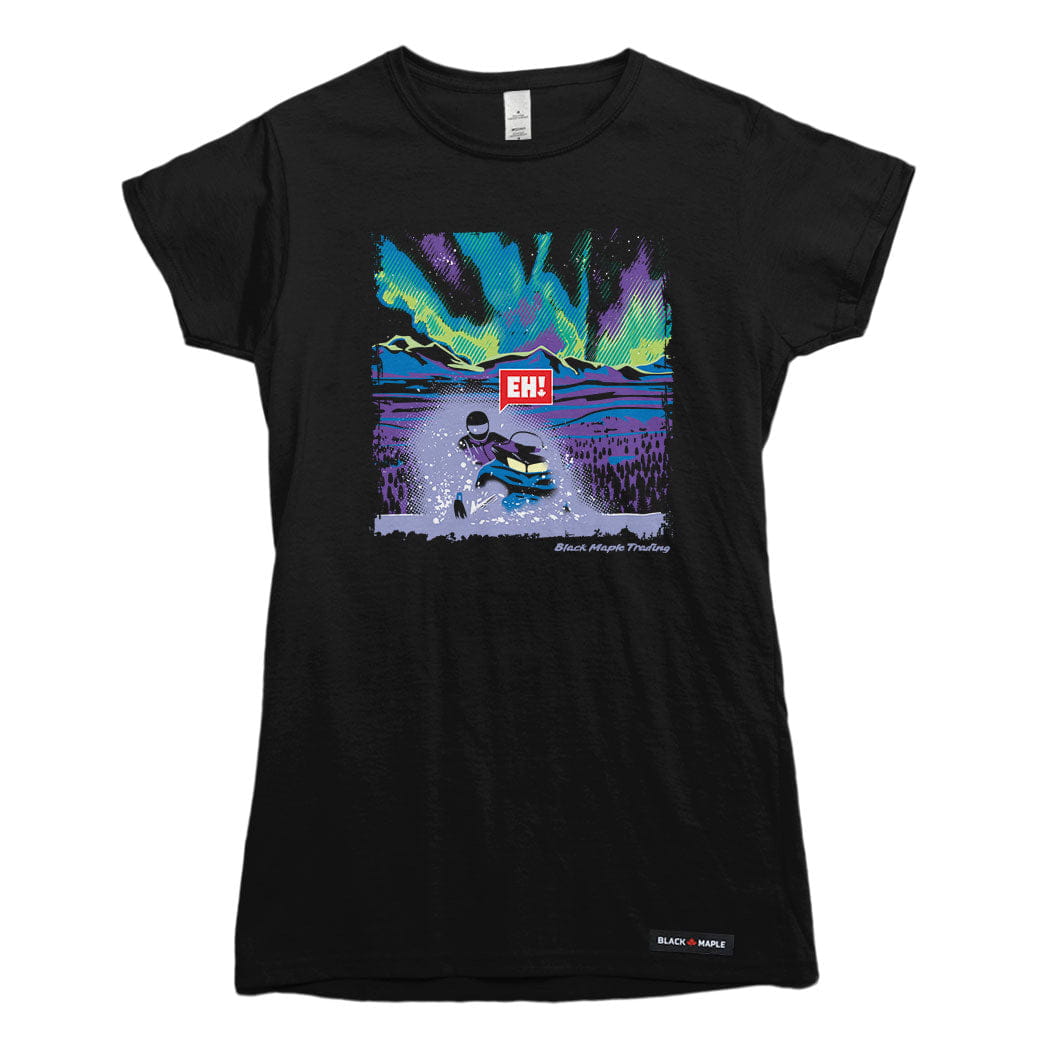 Eh! Snowmobile Northern Lights T-shirt