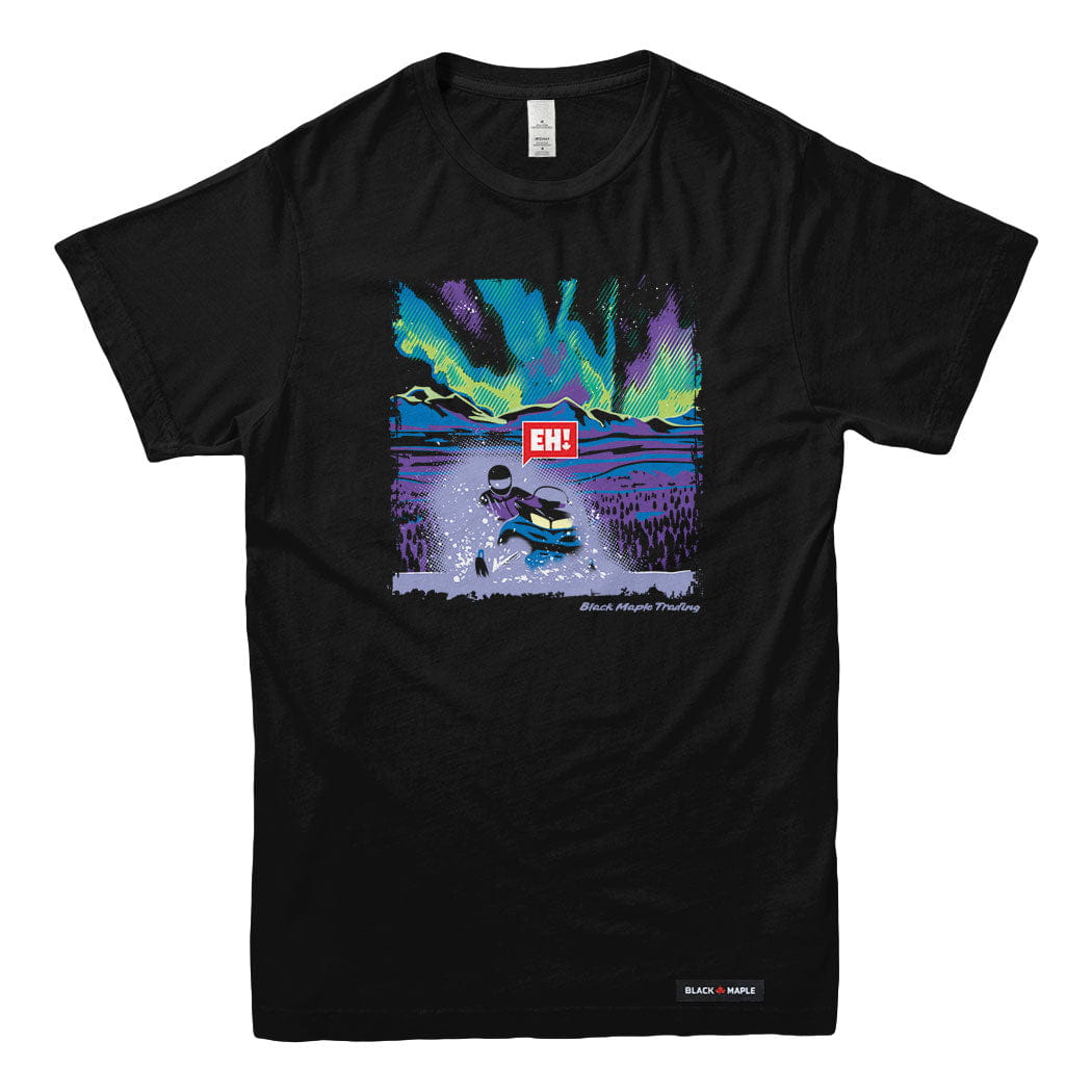 Eh! Snowmobile Northern Lights T-shirt