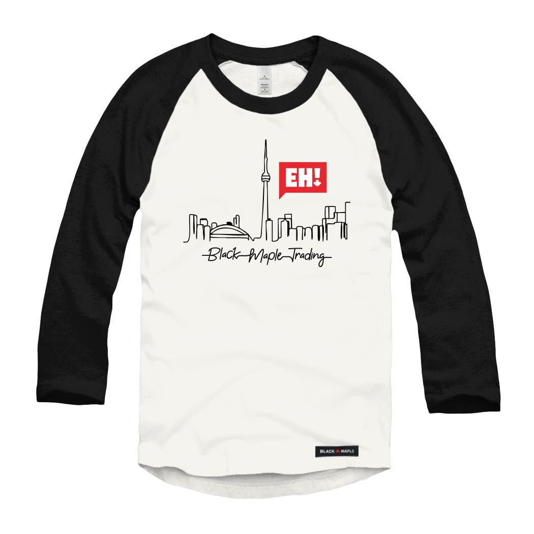 Eh! Toronto Skyline Raglan Baseball Shirt