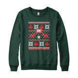 Eh! Ugly Christmas Faux-Knit Sweater Sweatshirt or Hoodie
