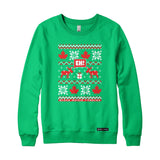 Eh! Ugly Christmas Faux-Knit Sweater Sweatshirt or Hoodie