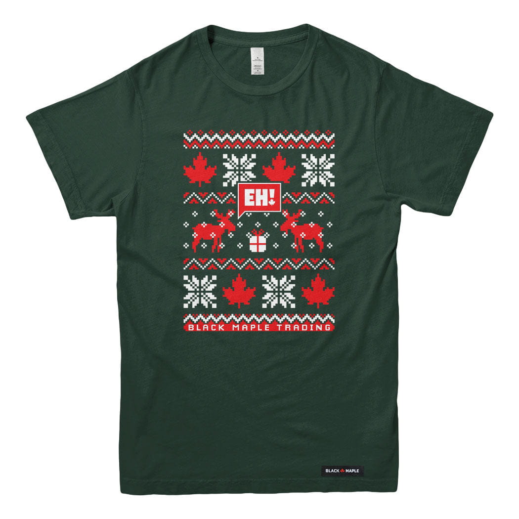 Eh! Ugly Christmas Faux-Knit Sweater T-shirt