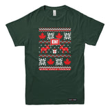 Eh! Ugly Christmas Faux-Knit Sweater T-shirt