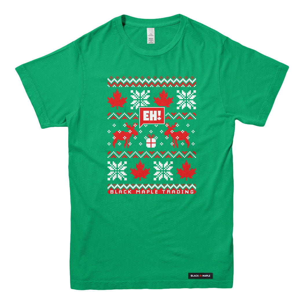 Eh! Ugly Christmas Faux-Knit Sweater T-shirt