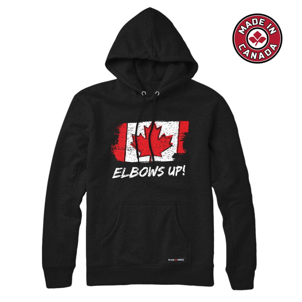 Elbows Up Canada Flag Sweatshirt or Hoodie