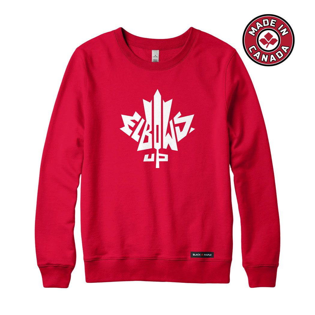 Elbows Up Leaf Sweatshirt or Hoodie