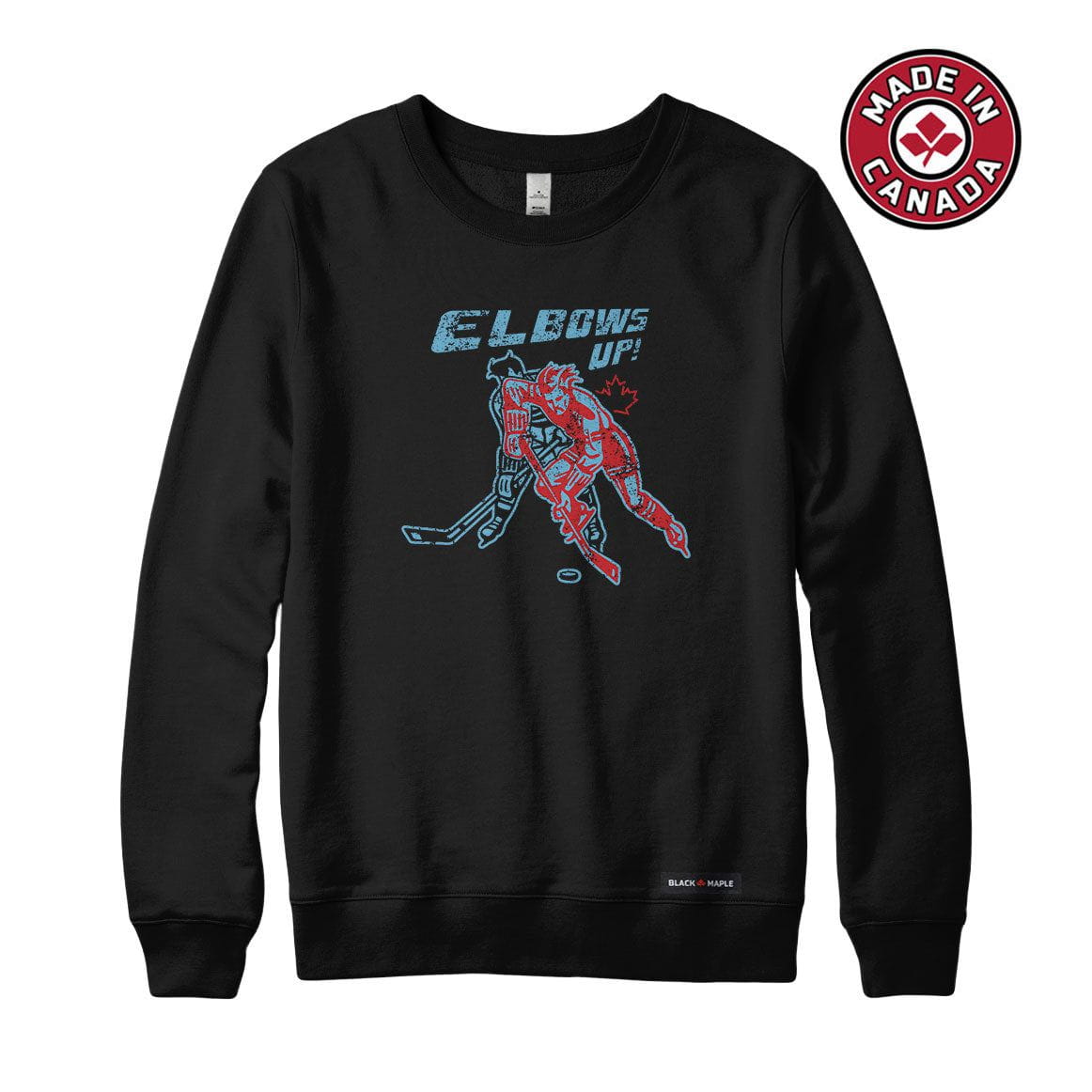 Elbows Up Retro Hockey Players Sweatshirt or Hoodie