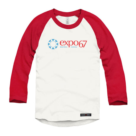 Expo 67 Horizontal Coloured Logo Raglan Baseball Shirt