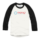 Expo 67 Horizontal Coloured Logo Raglan Baseball Shirt