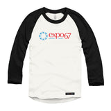Expo 67 Horizontal Coloured Logo Raglan Baseball Shirt