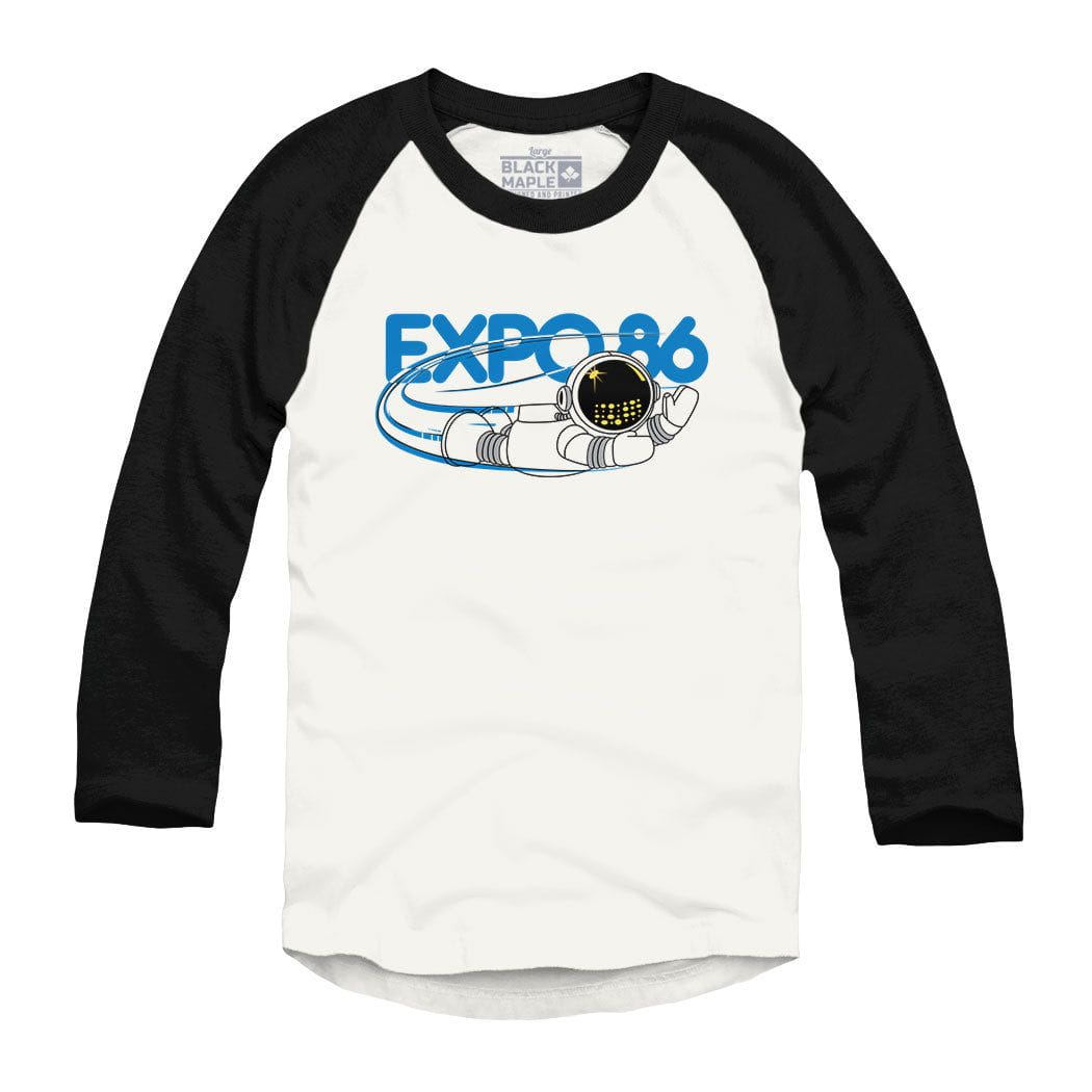 Expo 86 Ernie Flying Raglan Baseball Shirt