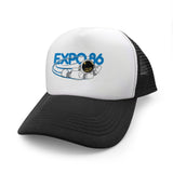 Expo 86 Ernie Flying Retro Foam Trucker Hat