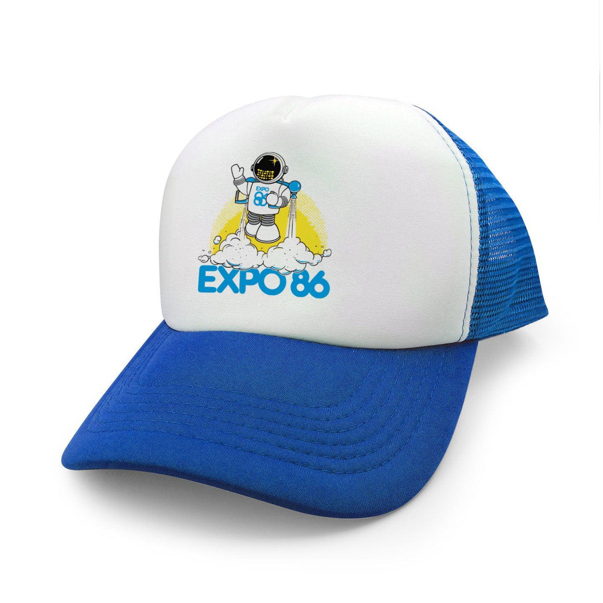 Expo 86 Ernie Jetpack Retro Foam Trucker Hat