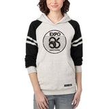 Expo 86 Stripe Logo Varsity Hooded Sweatshirt