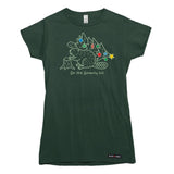 Gnawty List Christmas Beaver Womens T-shirt