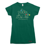 Gnawty List Christmas Beaver Womens T-shirt