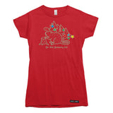 Gnawty List Christmas Beaver Womens T-shirt
