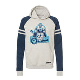 HNIC Vintage Table Hockey Goalie Varsity Hoodie