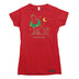 Happy Howlidays Christmas Wolf Womens T-shirt
