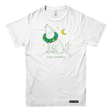 Happy Howlidays Christmas Wolf Mens T-shirt