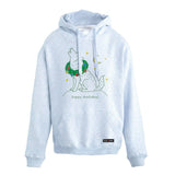 Happy Howlidays Christmas Wolf Nantucket Hoodie
